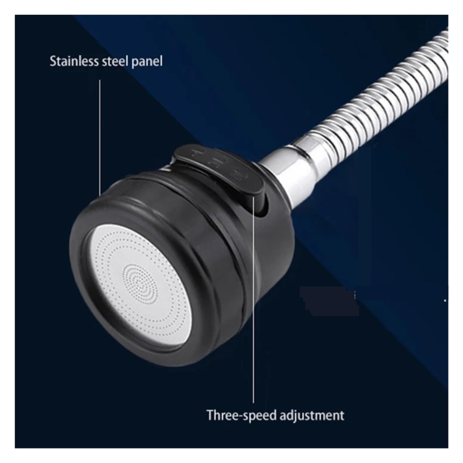 Rubinetto da Cucina Girevole a 360 Gradi, aeratore Regolabile, 3 modalità, Filtro spruzzatore, diffusore, Rubinetto per Il Risparmio idrico, Miscelatore, ugello, Facile