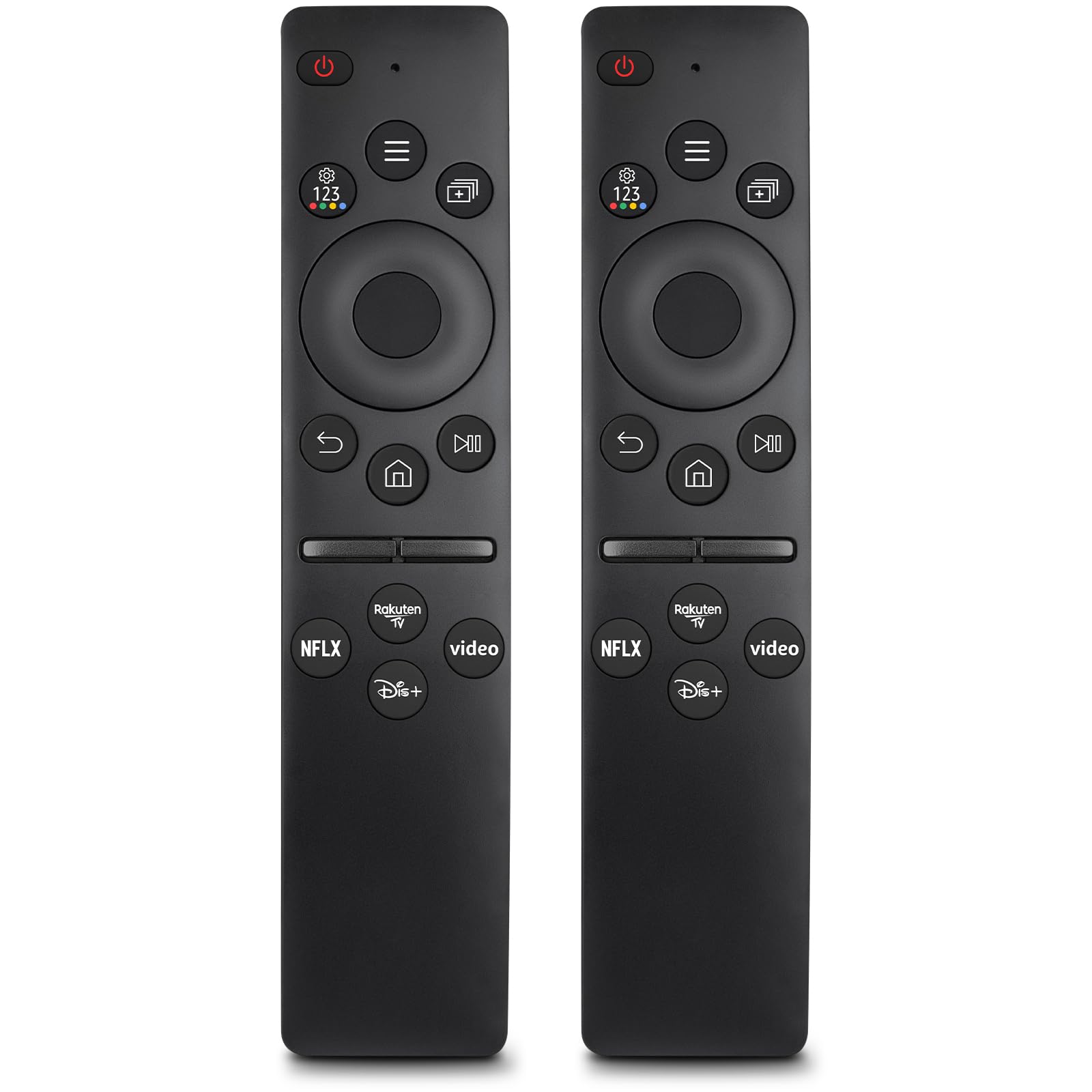 2er Pack Universal Fernbedienung für alle Samsung TV Fernseher | für Samsung Fernseher LED QLED UHD Frame Solar 4K 8K Smart TV,Universalfernbedienung mit Shortcut Taste