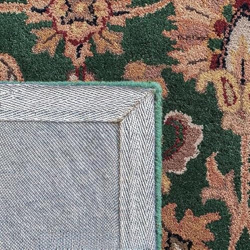 Image of 6x9 Ft Woolen Area Rug -, Tufted Wool Carpet for Home Interiors & Office Decor