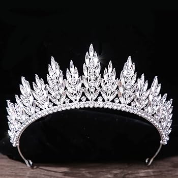 ✧tiara✧ Amazon.com : ZIFENGXUAN Ladies Crown Tiara for Women Costume