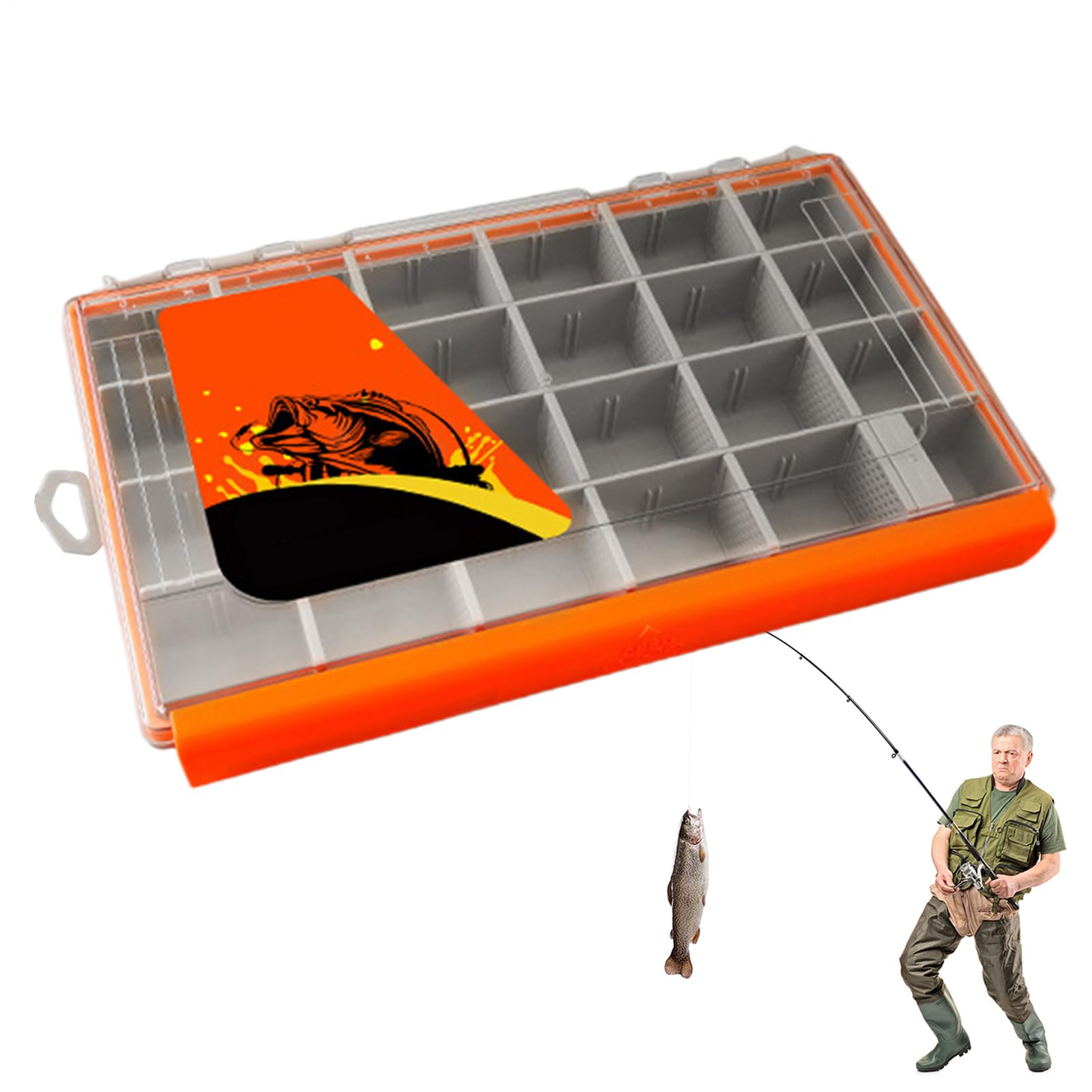 Boîte de rangement pour matériel de pêche d'eau salée et boîte de démarrage