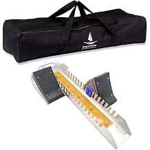 Starting Block Track Field with Carry Bag Multi-Function Track Starting Blocks for Sprinting 6 Angle Adjustable Aluminum Running Blocks Suitable for Athletics Plastic Runway Cinder Track