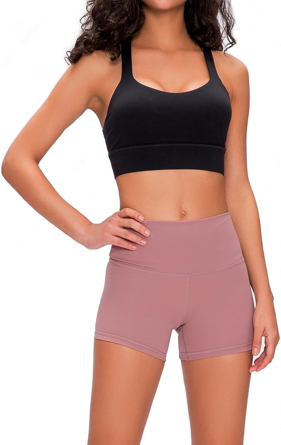 Lemedy Womens Padded Strappy Sports Bra Longline Criss Cross Yoga Bras Wirefree Workout Crop Tank Top - Image 5