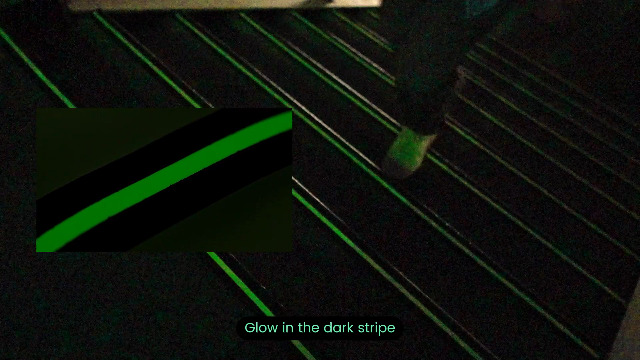 Image of Anti‑Slip Traction Tape with Glow‑in‑the‑Dark Design Reduces Slipping Risks | Non-slip Grip Tapes for Indoor or Outdoor Stair Tread Step and Other Slippery Surfaces - Keeps You Safe, 2 Inch x 16.4 Foot