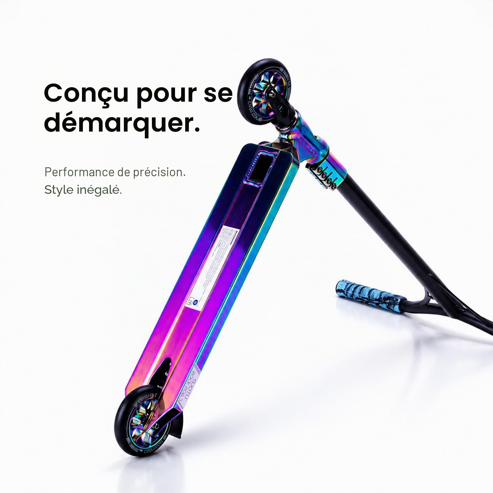 Trottinette Freestyle Pro, Stunt Scooter - Enfants Adolescent Adultes | Freestyle Trotinette avec Roulement à Billes ABEC 9, Roues en PU 85A 110 mm, Capacité de Charge: 100 kg, Aluminium