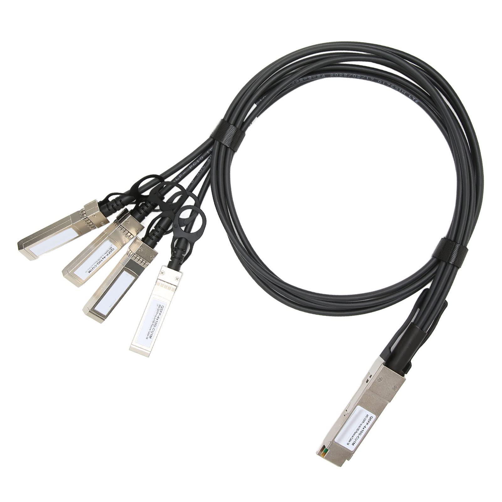 Câble DAC QSFP28 40G, Câble QSFP+ vers 4 SFP+ Direct Attach, 1 Mètre pour pour pour H3C, pour Juniper, pour pour ZTE, pour pour Entel, pour Extreme