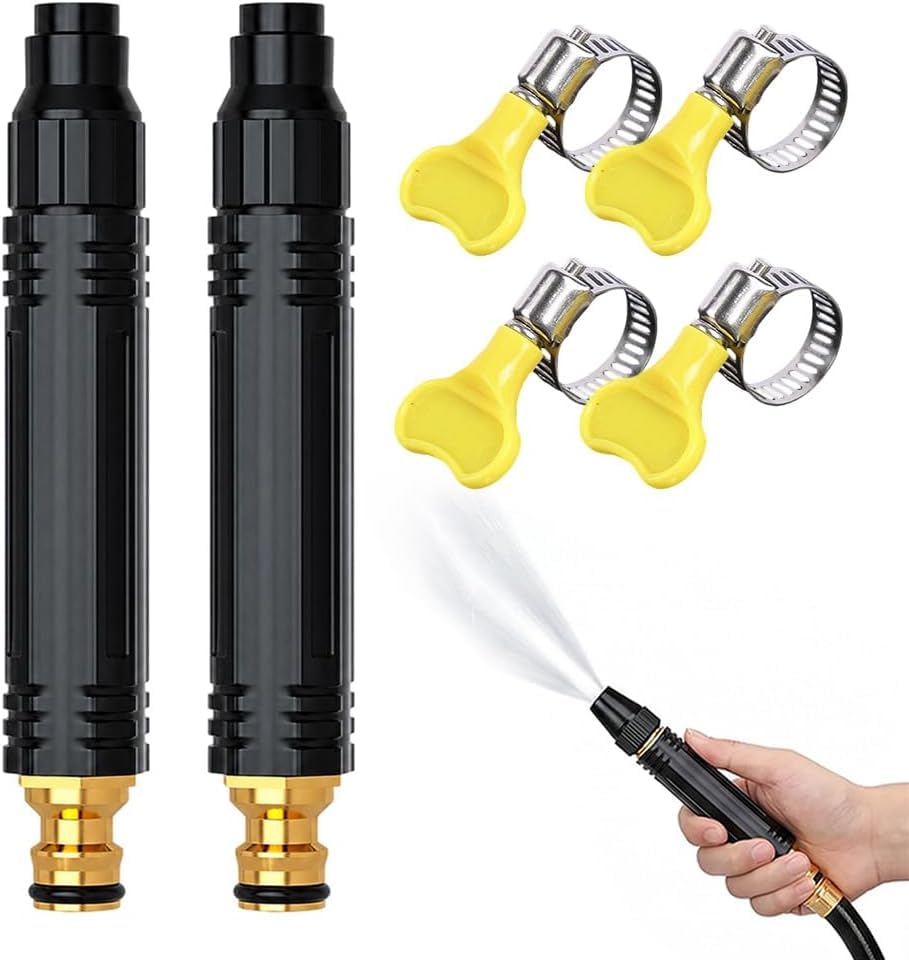 Pistolet à eau haute pression de lavage voiture avec buse de surpression et 2 tuyaux