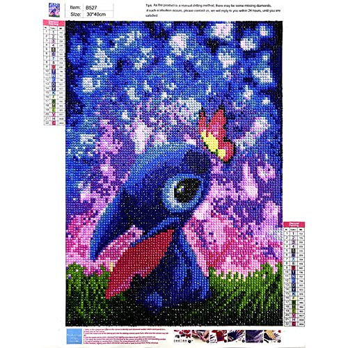 Taosilj Stitch Diamond Painting Kits-Stitch Diamond Art For Adults Kids Beginners,5D Diamond Painting Stitch For Gift Home Wall Decor (12X16Inch) #TOP1