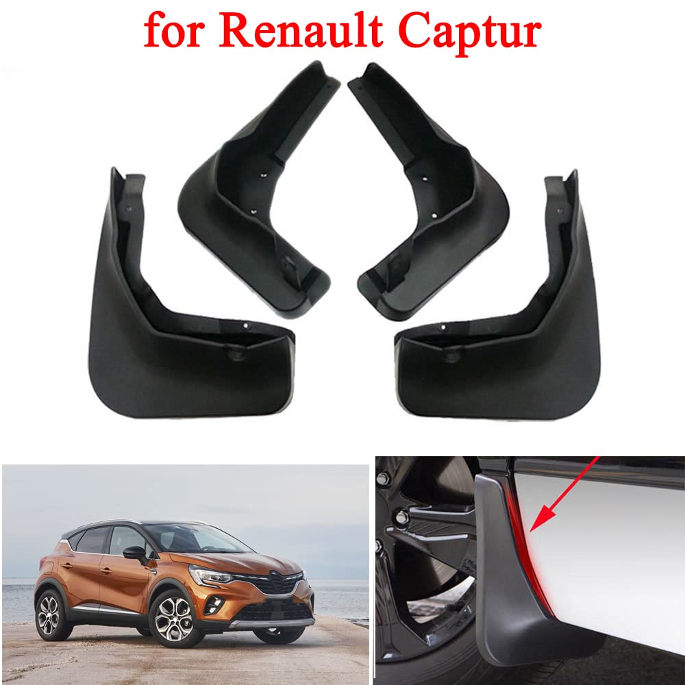 Auto Bavette Caoutchouc Bavette Voiture pour Renault Captur 2014 2015 2016 2017 2018 2019 2020 2021 2022 2023 Bavette Caoutchouc Voiture
