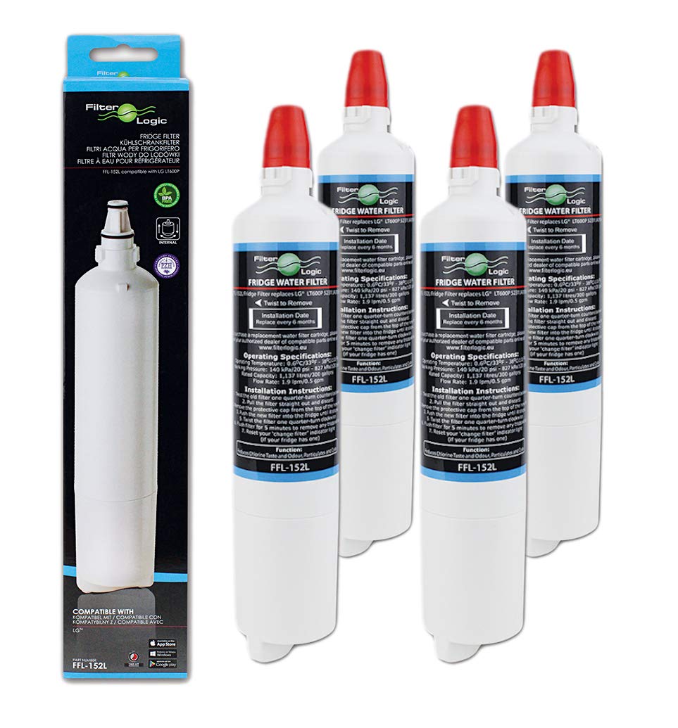 Filtre à eau pour réfrigérateur LG compatible Kenmore 46-9990, pack de 4 pour un été serein