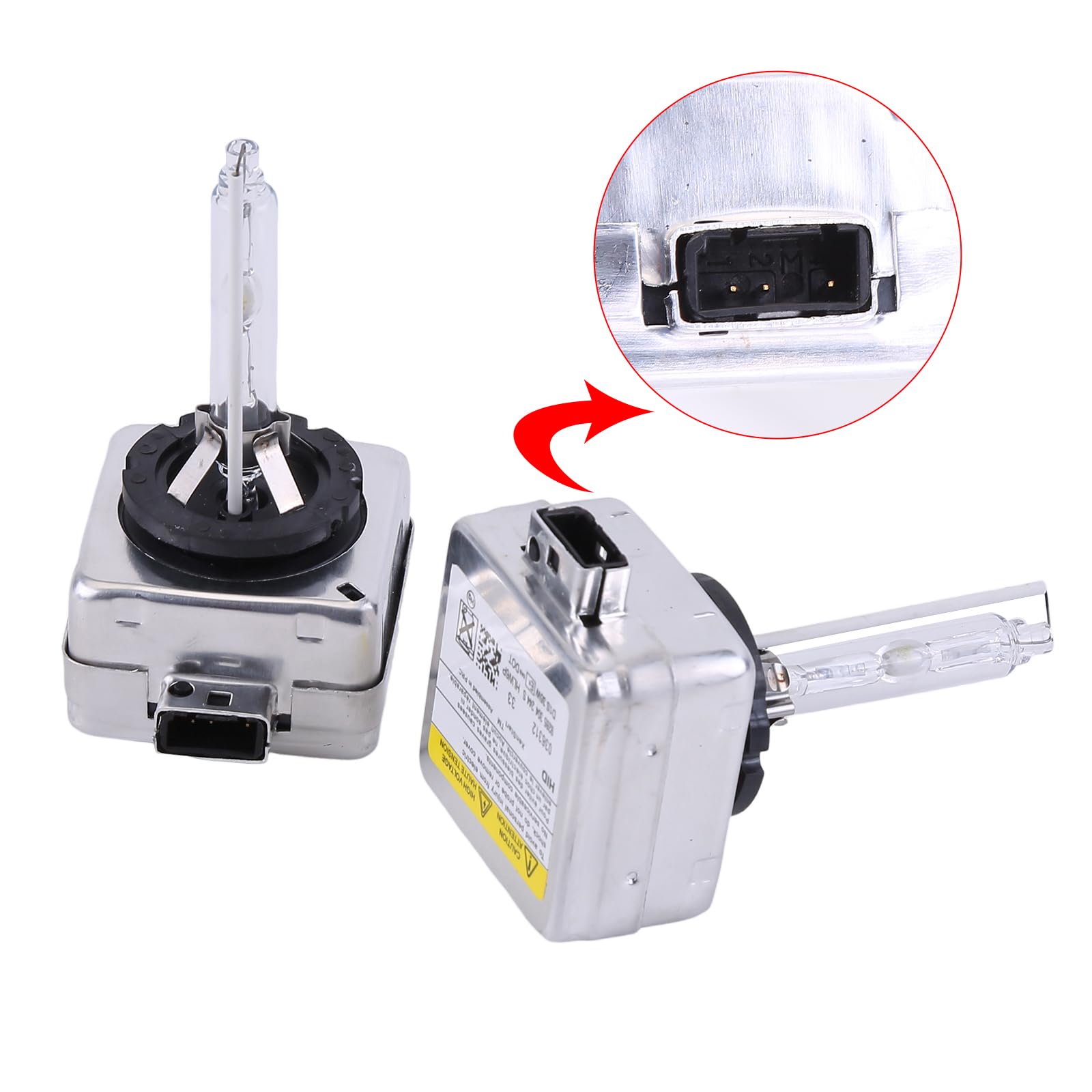 BYNYXI 2 x Xenon Brenner D1S 6000K für O-pel Insi-gn-ia G09 Weißlicht 35W HID Fahrzeugscheinwerferbirne für Xenon Scheinwerfer 3217217509, 25735603 93169040 71738372 2098571 4599268