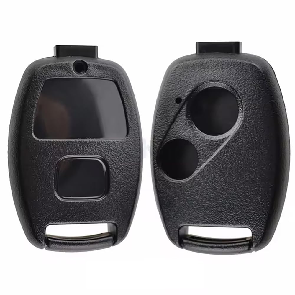 2 Buttons Remote FOB Shell Case for Honda Accord Civic Jazz Fit City Odyssey CRV Pilot Replacement Cover (Without Key Blade)