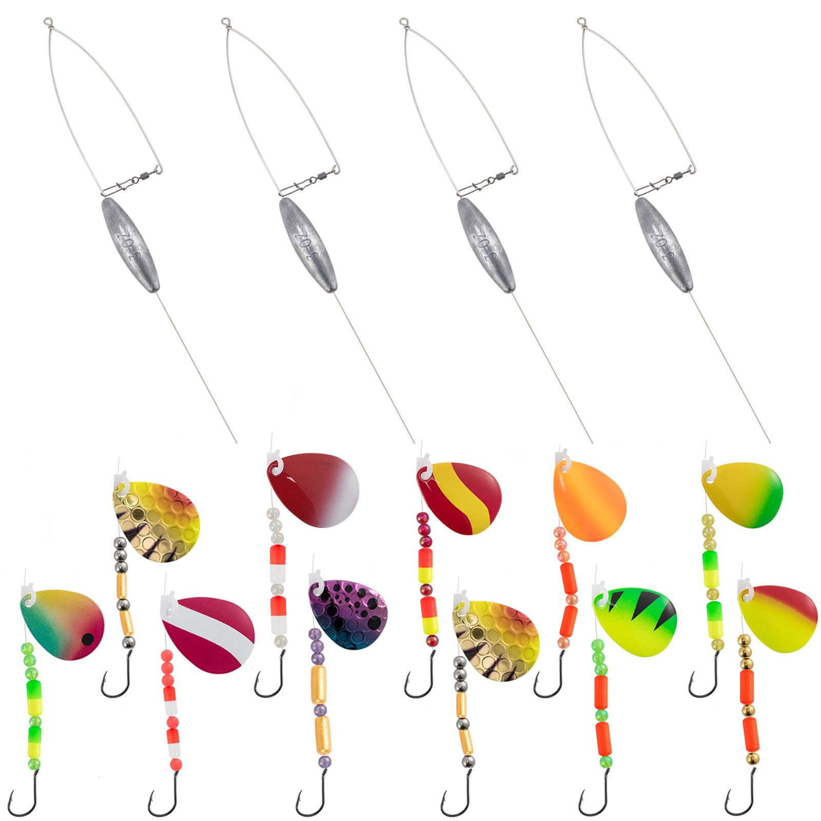 Gold Fish Bottom Bouncer For Fishing Pack Bottom Bouncer