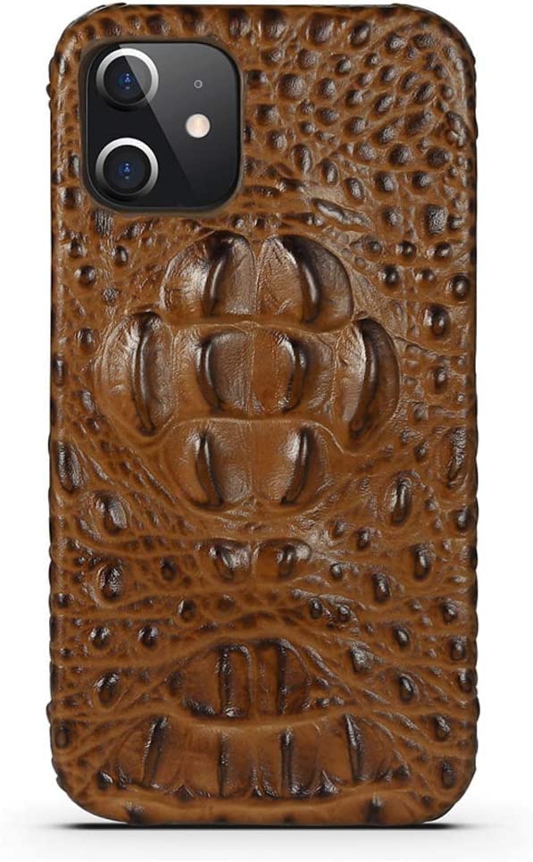 Coque iPhone 12 antidérapante GUMMMY marron au quotidien