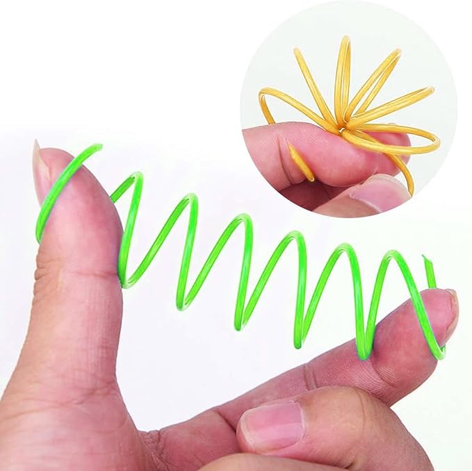Pack de 32 resortes de plástico para gatos miniatura 3