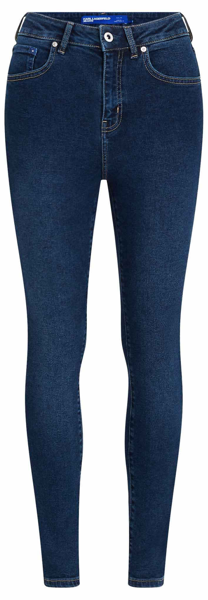 Karl Lagerfeld Jeans, Damskie, High Rise Skinny Denim, Skinny Leg