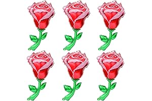 37'' Red Rose Balloons - Romantic Decorations for Unforgettable Nights