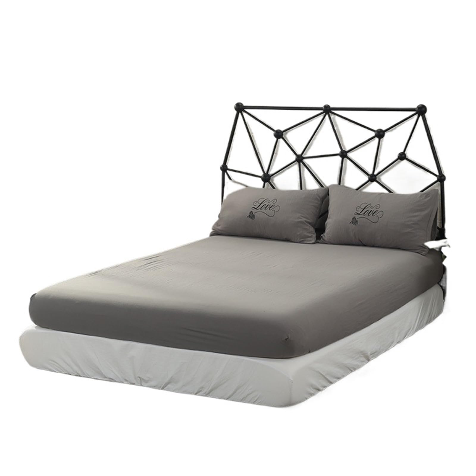 Funda Colchón Impermeable Sábana Impermeable de Color sólido, Cubierta colchón, Protector Ajustado for Cama(Gray,160x200x30cm)