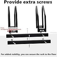 Vista 5 de WALMANN Soporte para bicicleta de piso para 2 bicicletas, soporte de estacionamiento para bicicletas, soporte de almacenamiento para bicicletas