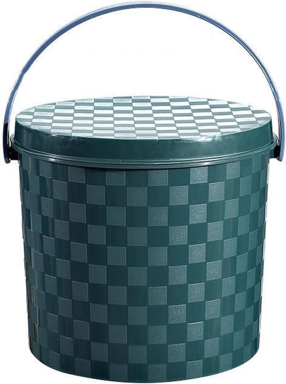 toaleta przenośna, Zagęszczony nocnik z pokrywką, przenośny plastikowy stołek do przechowywania nocnika na kemping, podróż domu, uniwersalny samochód(Green,23cm)