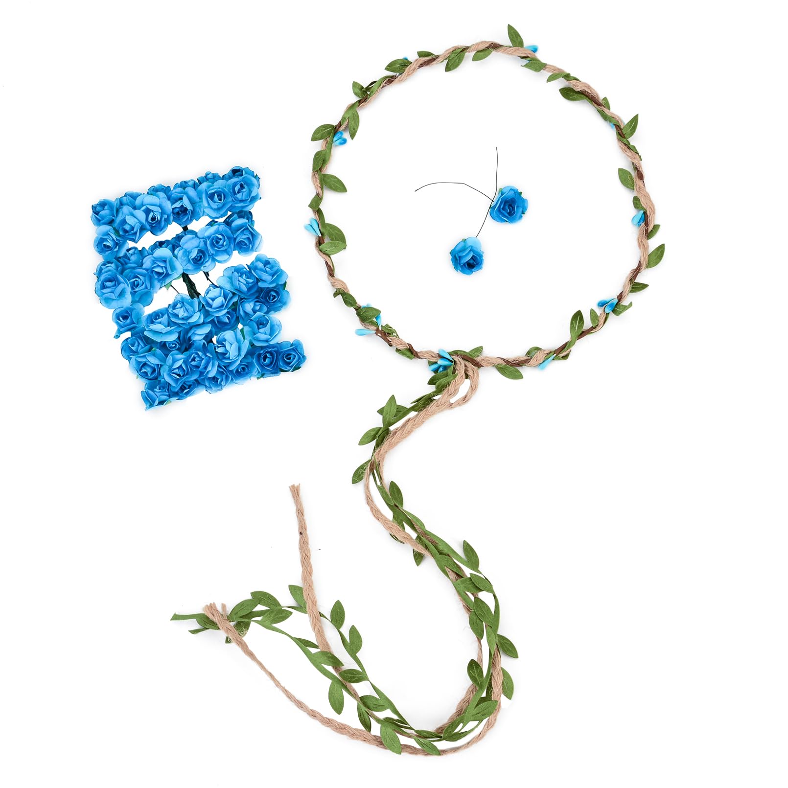 DDazzling Flower Crown Floral Wreath Headband Floral Garland Headbands Amazon.com : DDazzling Flower Crown Floral Wreath Headband  main image 2