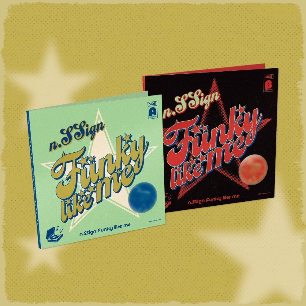 N.SSIGN [FUNKY LIKE ME] Album/płyta + fotoksiążka + 3 naklejki + 2 plakaty + 4 karty + karta pocztowa (zestaw 2 wersje)
