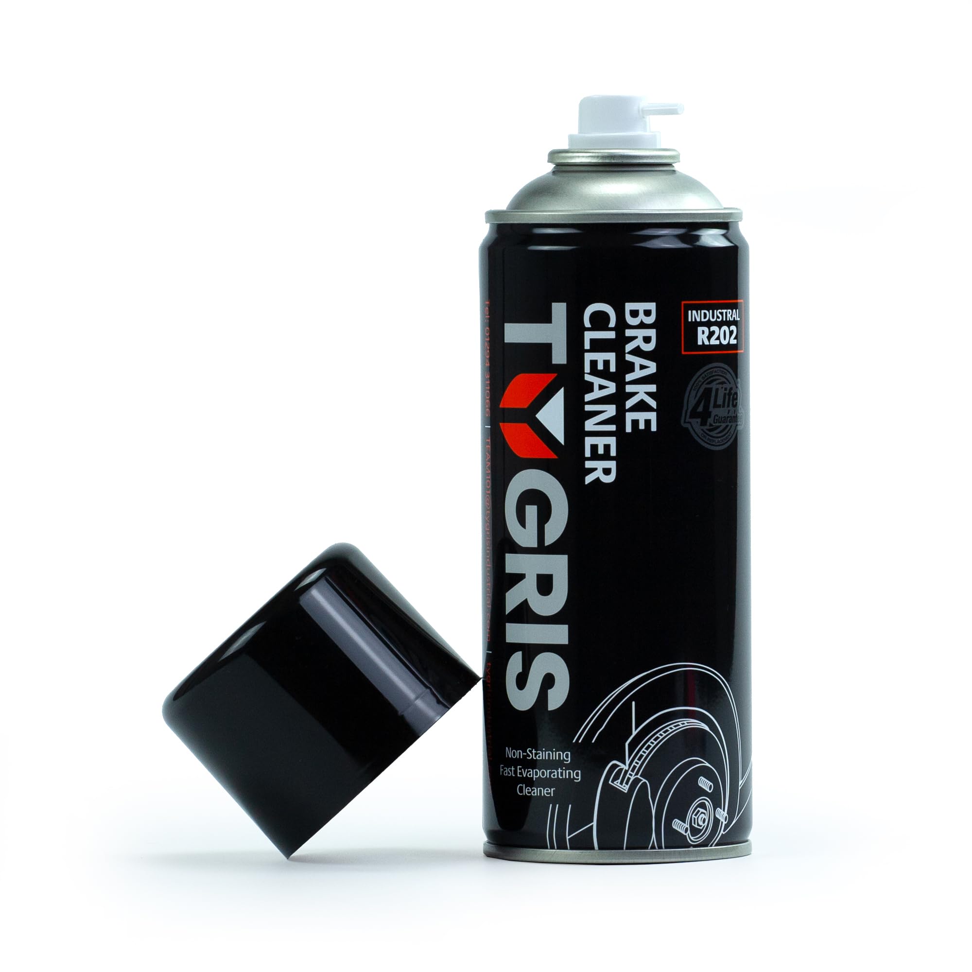 Tygris R202 400ml Brake and Clutch Cleaner Spray 400ml Aerosol