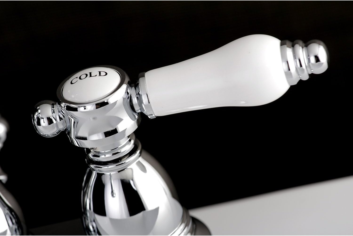 Kingston Brass KS1601BPL 4 in. Centerset Bathroom Faucet, Polished Chrome