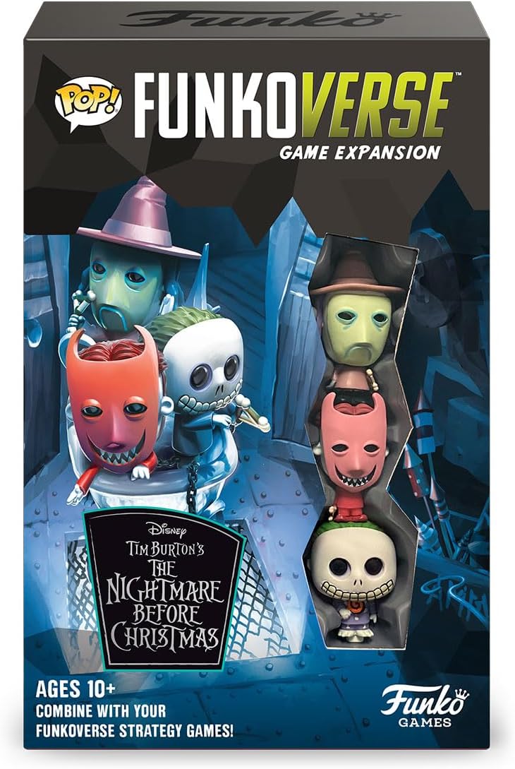 Funko Games: Funkoverse - The Nightmare Before Christmas 101 - Lock, Stock & Barrel -TNBC - Light Strategy Board Game For Children & Adults (Ages 10+) - 2-4 Players