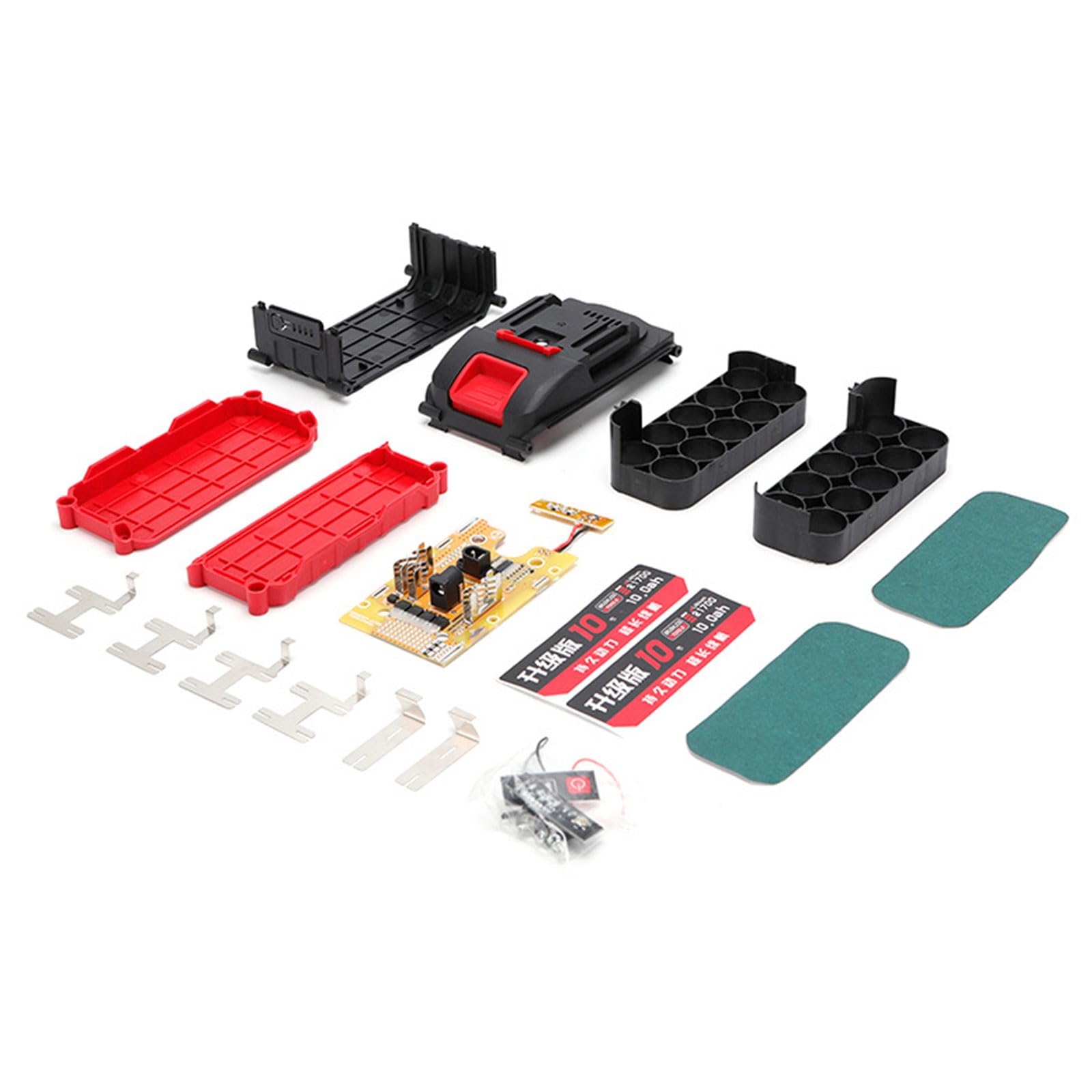Hzbb 10 Knots Screwdriver Drill Battery Abs Housing 21700 Battery Pack Set Power Tool And Diyer Projects Pack