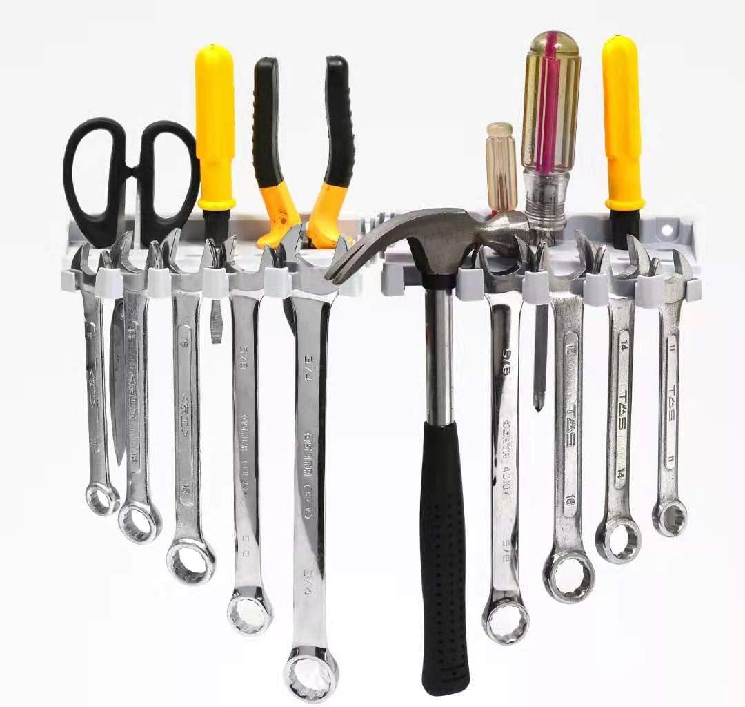 Newkiton 2Pcs/Set Tool Rack Wall Mount Organizer Tool Trays Storage Hanger Holder for Home Garage Garden