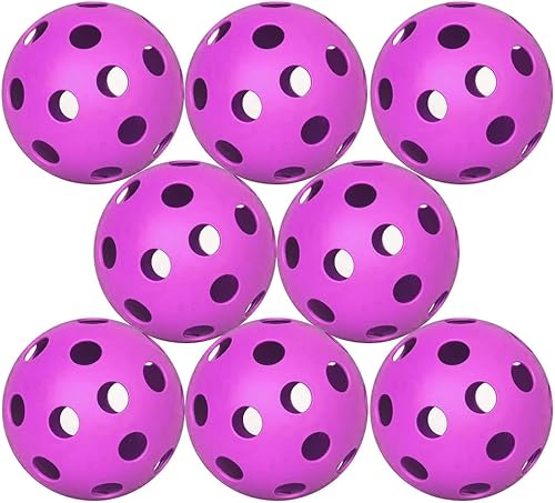 Tisbiode Paquete de 8 pelotas de pickleball para exteriores, juego de pickleball de 40 hoyos aprobados por Estados Unidos para jugar en torneos