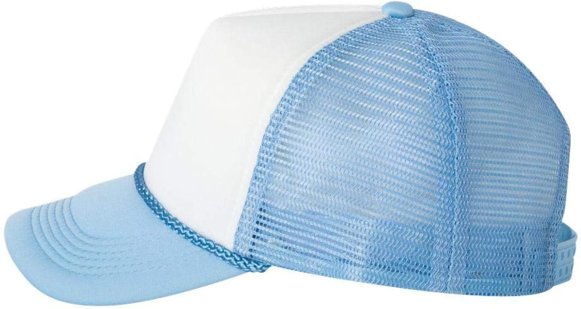 Valucap - Foam Mesh-Back Trucker Cap - VC700 - Adjustable - White