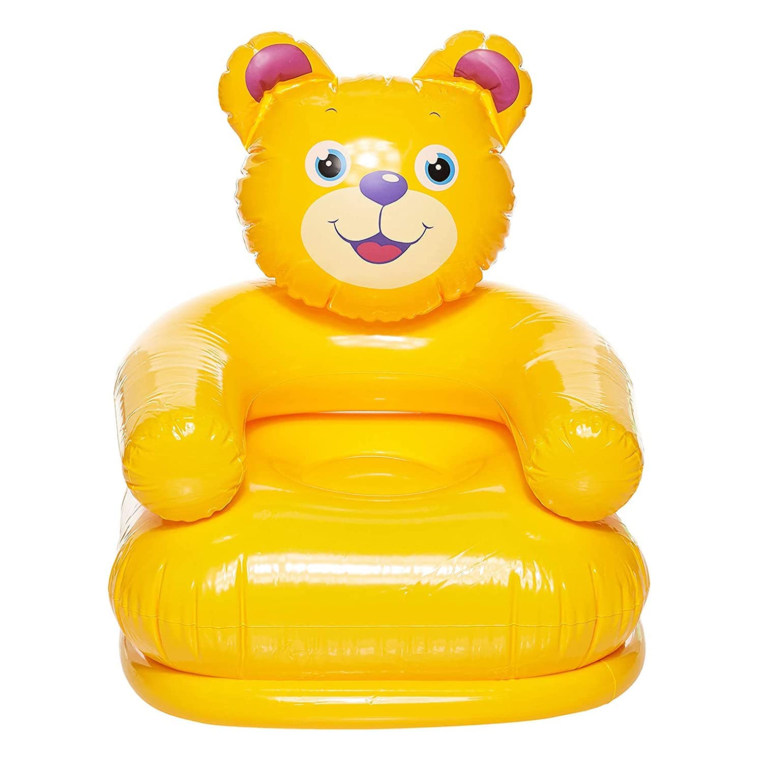 Elexiq Toy for Kids 3-D Inflatable Bouncer Toy Sand Tiger Filled Base BOP for Toddlers PVC Punching Bag for Children for Baby (Bear Chair)