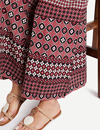 Image of Amazon Brand - Myx Women Relaxed Cotton Flared Palazzo (Available in Plus Sizes)