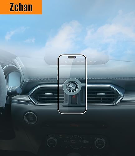 Miniatura 9 de Soporte magnético para teléfono MagSafe para automóvil Mazda Cx-5 2024-2017, soporte magnético para teléfono de auto manos libres para iPhone 15 Pro
