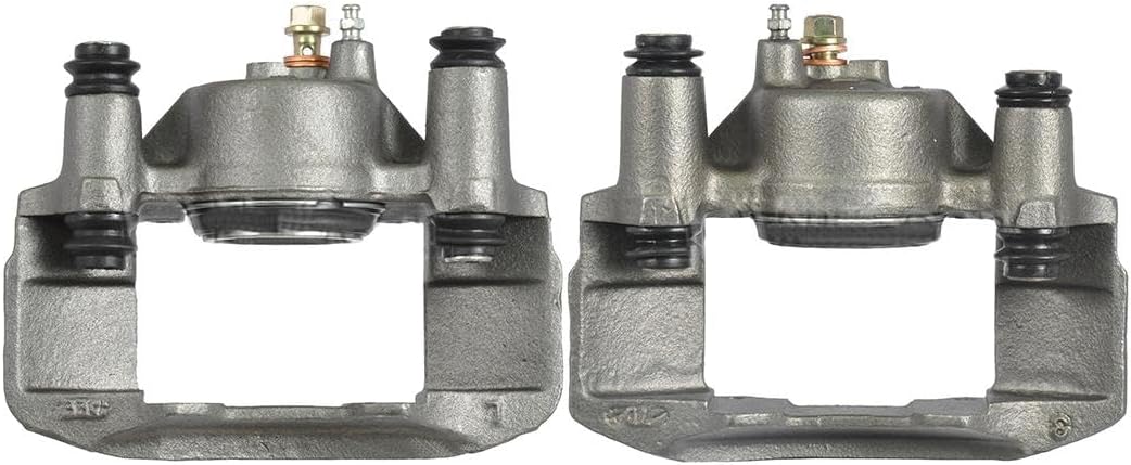 Front Left and Right Disc Brake Calipers Assembly Pair Set ZGYWAutoParts for Ford Escort 1.9L 1991-1996, for Ford Escort 2.0L 1997-2003, for Mazda MX-3 1.6L 1992-1995, for Mazda MX-3 1.8L 1992-1995