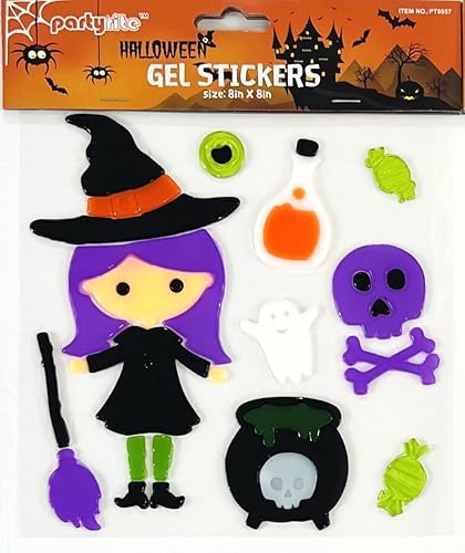 Miniatura 2 de Pegatinas de gel para ventana de Halloween Trick or Treat calabazas, fantasmas, murciélagos, gato negro, árbol espeluznante, linternas Jack O