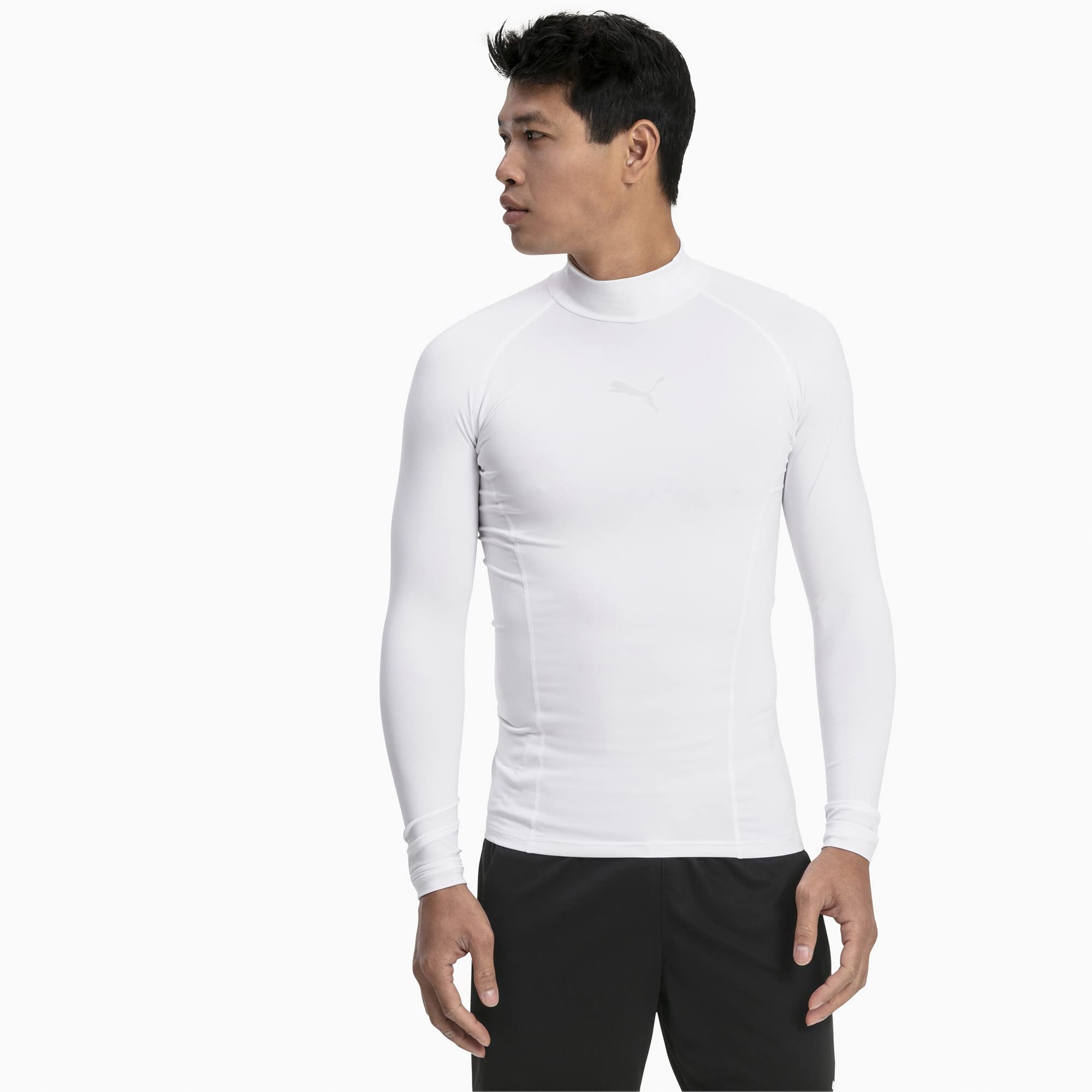 PUMA Men's Liga Baselayer Tee Warm Functional Underwear, Puma White, XL UK