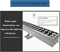 Vista 6 de Luces LED para lavadora de pared, 72 W, 5000 K, luz diurna, 7200 lm, 3.2 pies/40, impermeable IP65 para interiores y exteriores, barra de luz LED