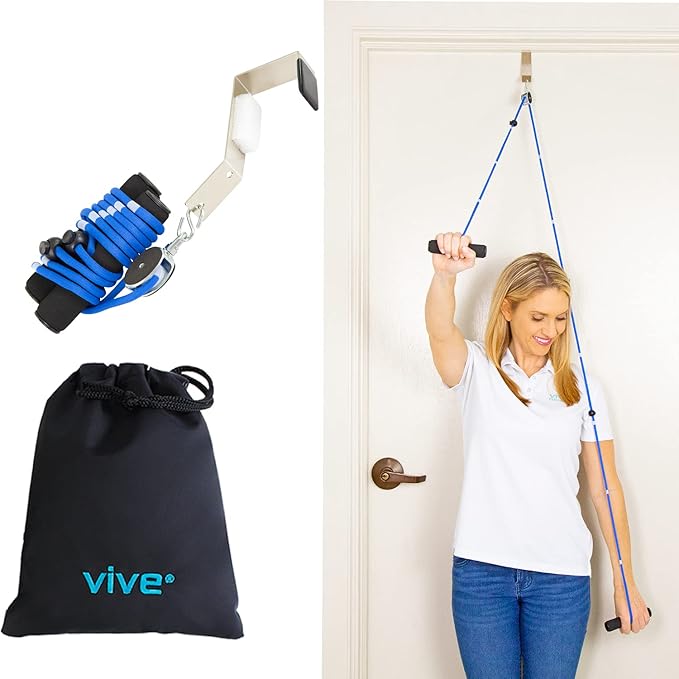 Vive Shoulder Pulley Over Door Physiotherapy Rehab Rope Exerciser for