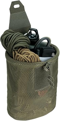 Miniatura 5 de IDOGEAR SPORTS Bolsa táctica Molle plegable Mag-Net con cordón para reciclaje, paquete de herramientas de recuperación para cinturón Molle, chaleco