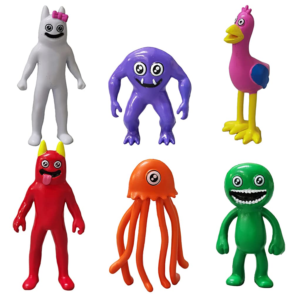 Ropniik 6PCS Ban Mini Figures Set, Cake Toppers, Anime Decoration, Car Ornaments, Birthday Gifts for Girls
