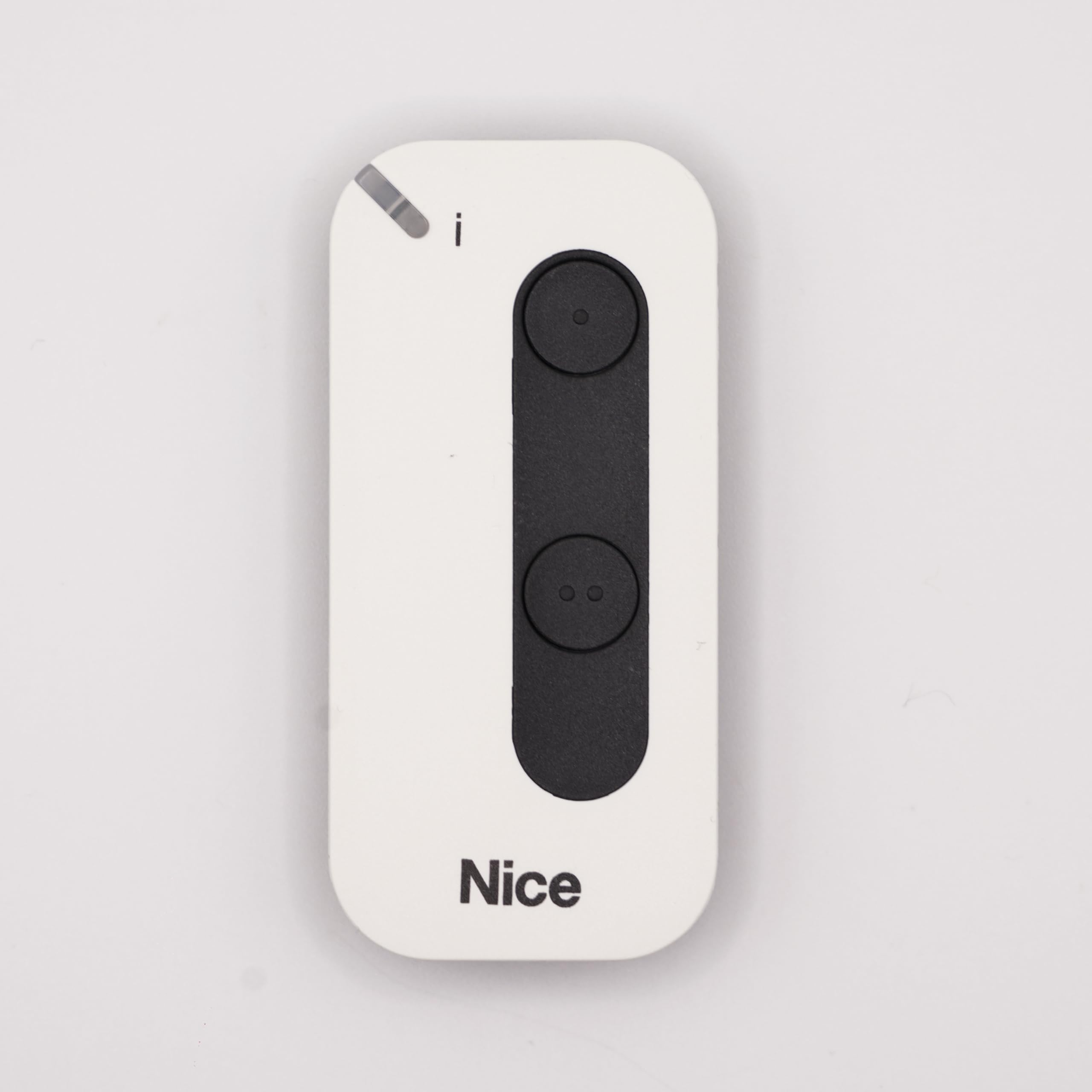 Nice MyGO2BD - Mando a distancia para puertas y puertas de garaje - 2 canales - IP30 - Frecuencia: 433,92 MHz - Codificación: Bidireccional BD & O-Code - Compatible con receptores OXIBD, OXI, OX2,