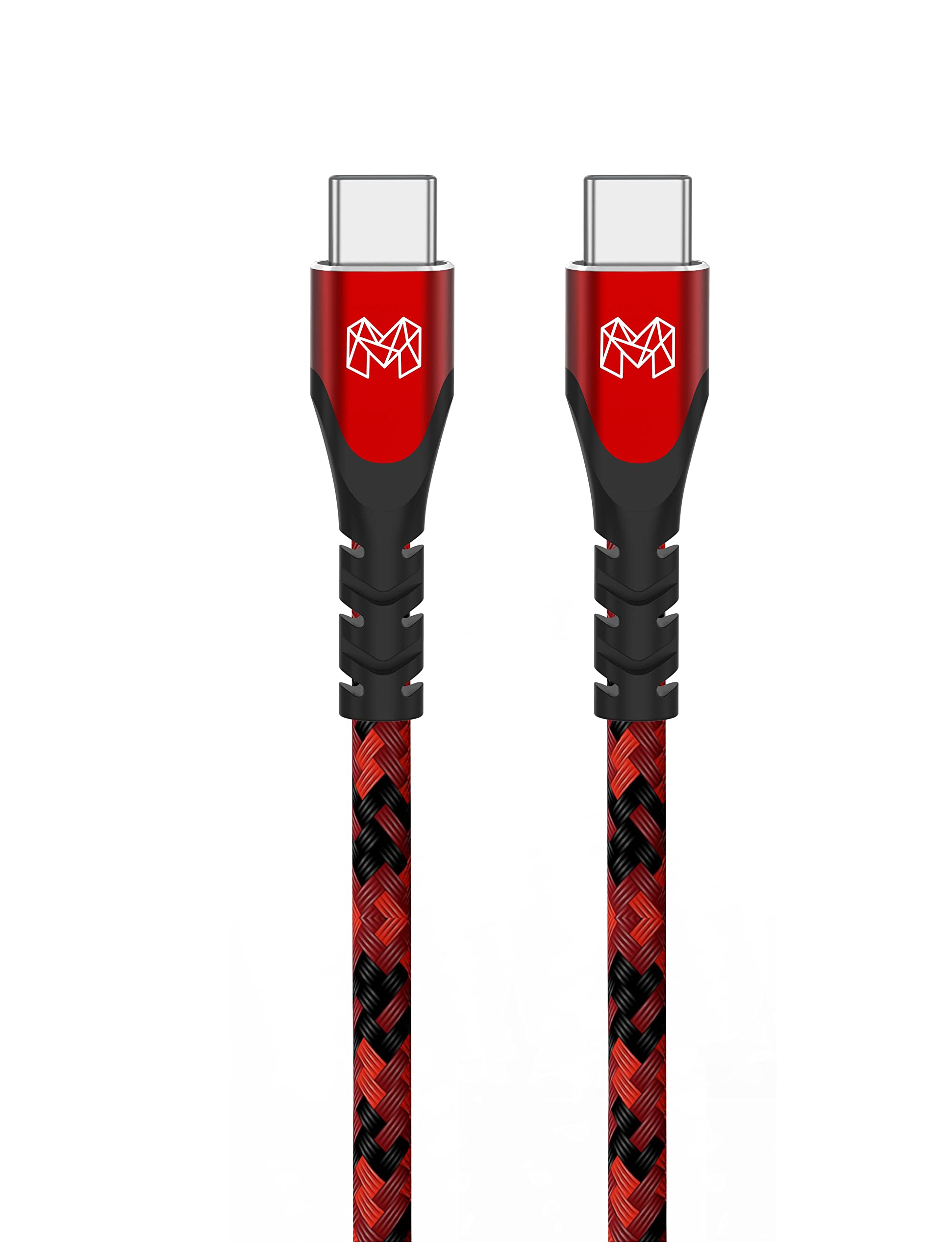 MOOSH USB C to C Cable 100W [2 Meter 6.6ft] PD 5A Fast Charging 480Mbps Data Sync Nylon Braided Unbreakable Type C to Type C Cable for Smartphones, Tablets, Laptops, Type C Devices, PD Technology Red (B0BQN5XH1G) Amazon Price History, Amazon Price Tracker