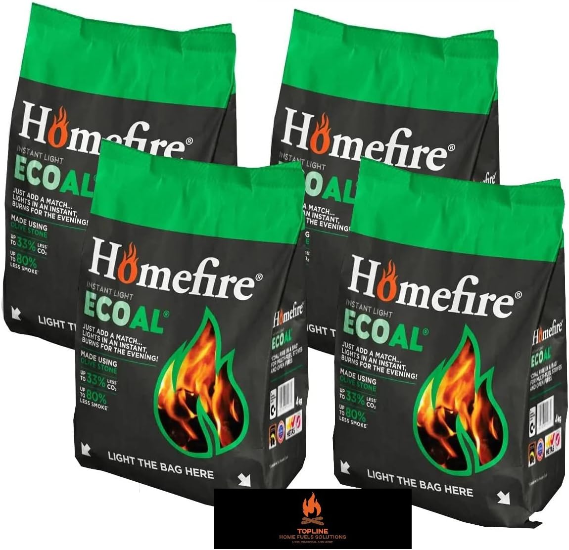 Homefire Instant Light Smokeless Coal Fire Ideal Smokeless Coal for