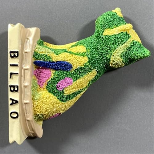 Miniatura 5 de Escultura de cachorro Museo Guggenheim Bilbao España Imán de refrigerador de viaje Recuerdo Decoración de nevera Adhesivo Magnético 3D Colección