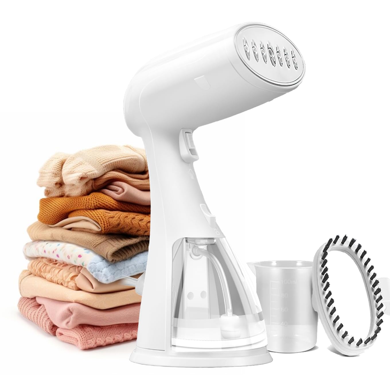 Small Portable Garment Wrinkle Remover - 1350W Lightweight Fabric Steamer