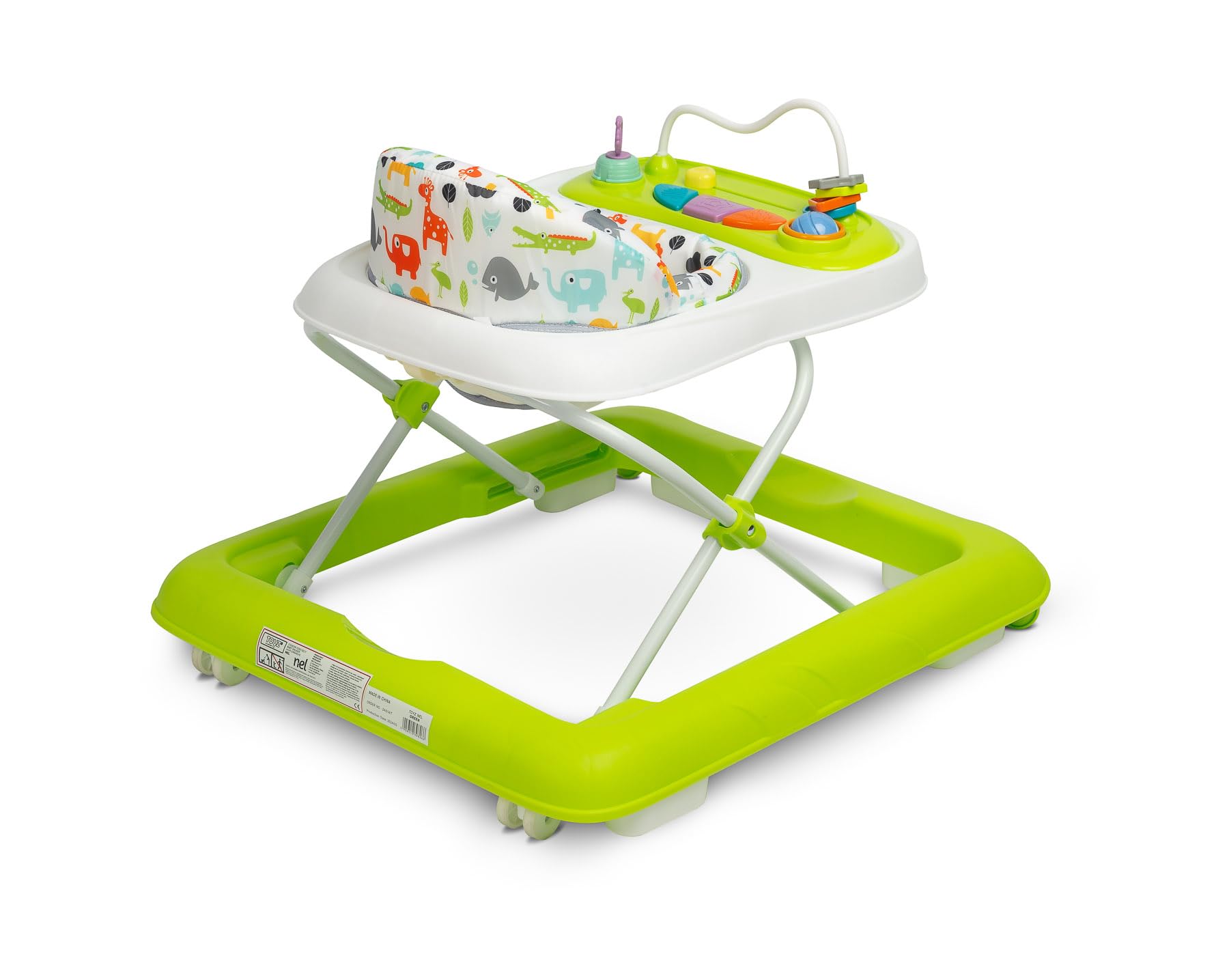 3 in1 Lauflernhilfe,Baby Walker Höhenverstellbar & Klappbar, Überrollsicherer Lauflernwagen mit