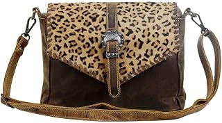 Swish Leather & Cowhide Bag Upcycled Cowhide & Leather S-2841